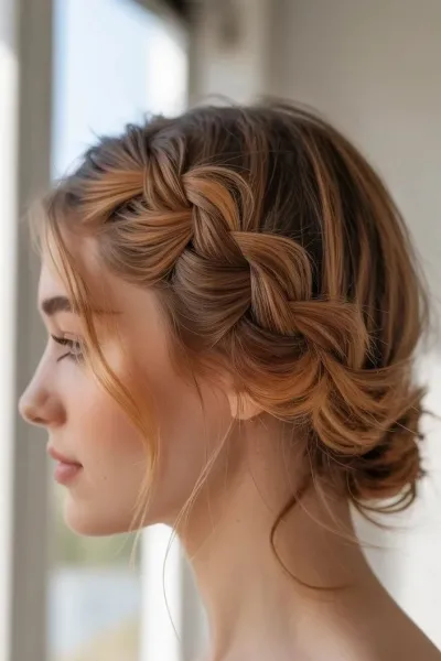  مدل بافت مو دخترانه ساده و شیک جلوی سر