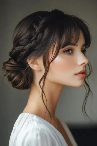  مدل بافت مو دخترانه ساده و شیک جلوی سر