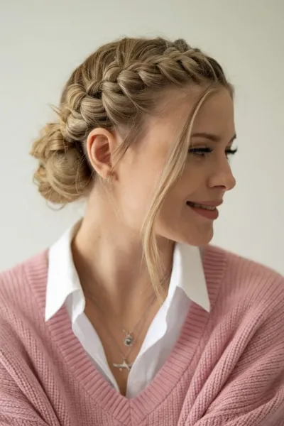  مدل بافت مو دخترانه ساده و شیک جلوی سر