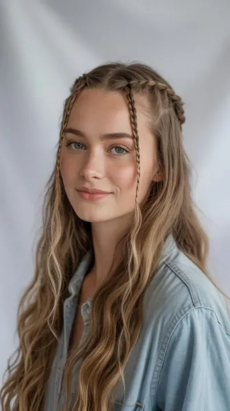  مدل بافت مو دخترانه ساده و شیک جلوی سر