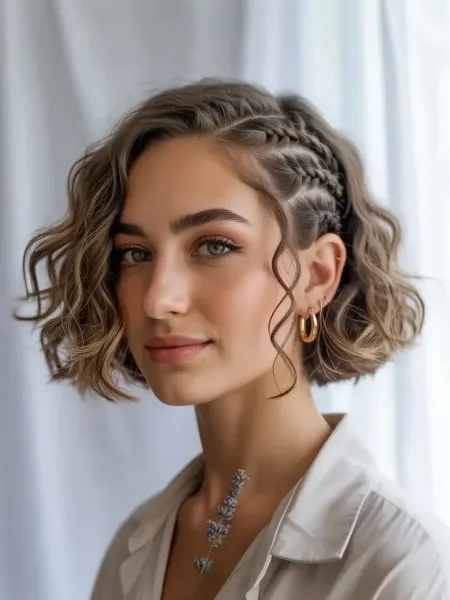  مدل بافت مو دخترانه ساده و شیک جلوی سر