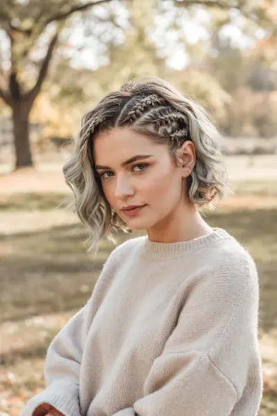  مدل بافت مو دخترانه ساده و شیک جلوی سر