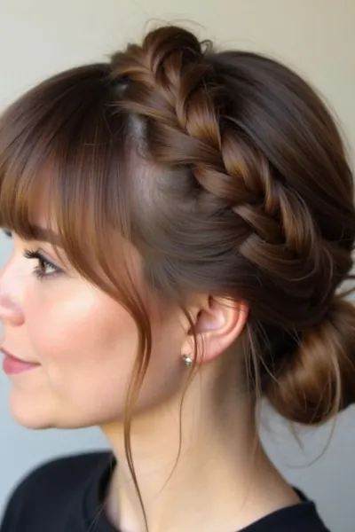  مدل بافت مو دخترانه ساده و شیک جلوی سر