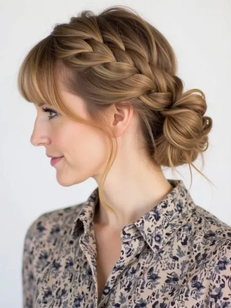  مدل بافت مو دخترانه ساده و شیک جلوی سر