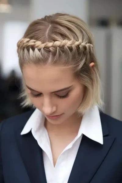  مدل بافت مو دخترانه ساده و شیک جلوی سر