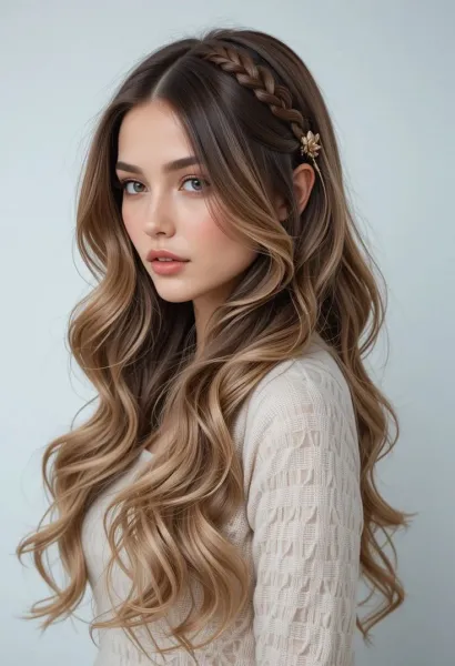  مدل بافت مو دخترانه ساده و شیک جلوی سر