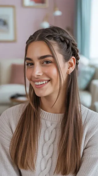  مدل بافت مو دخترانه ساده و شیک جلوی سر