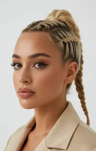  مدل بافت مو دخترانه ساده و شیک جلوی سر