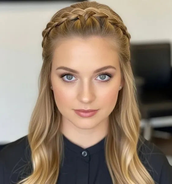  مدل بافت مو دخترانه ساده و شیک جلوی سر