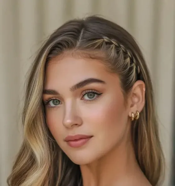  مدل بافت مو دخترانه ساده و شیک جلوی سر