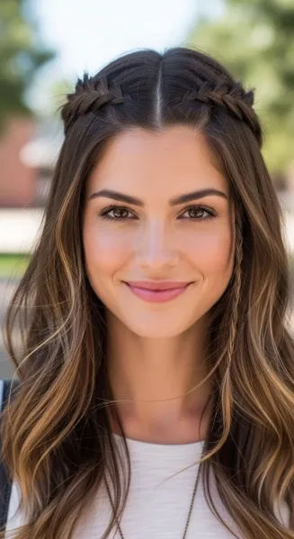  مدل بافت مو دخترانه ساده و شیک جلوی سر