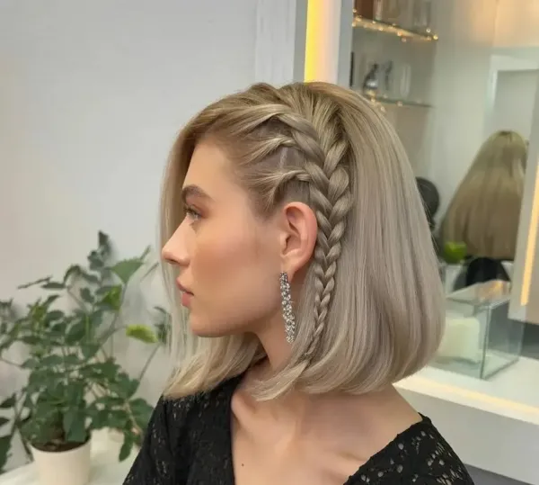  مدل بافت مو دخترانه ساده و شیک جلوی سر