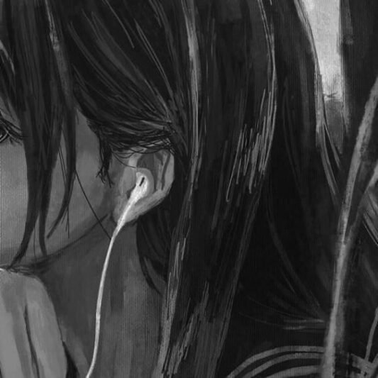  عکس پروفایل دخترانه غمگین سیاه سفید