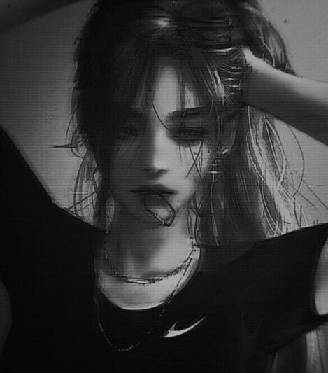  عکس پروفایل دخترانه غمگین سیاه سفید