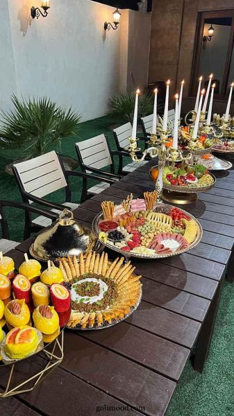  عکس تزیین میز مزه تولد جدید