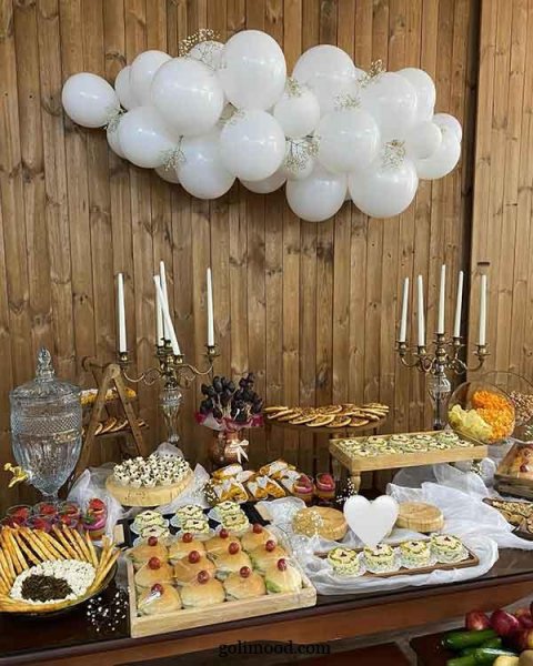  عکس تزیین میز مزه تولد جدید