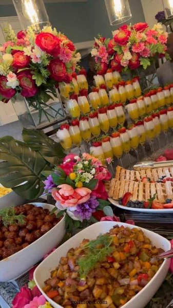  عکس تزیین میز مزه تولد جدید