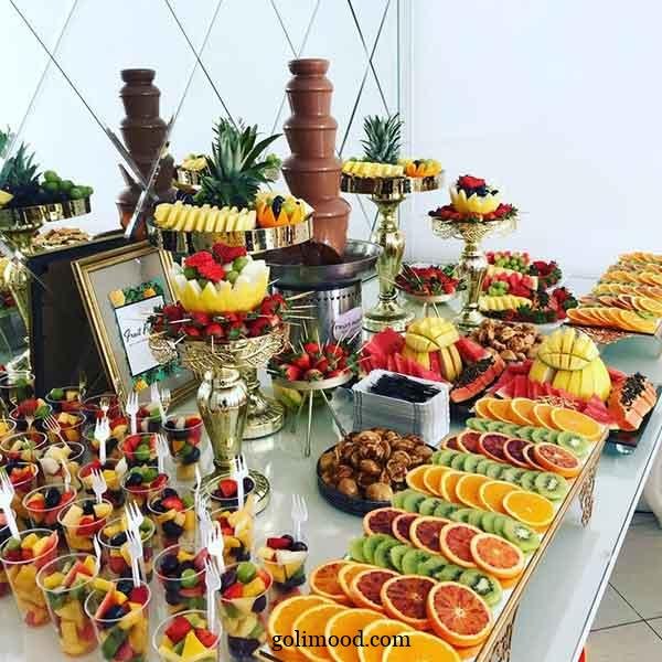  عکس تزیین میز مزه تولد جدید