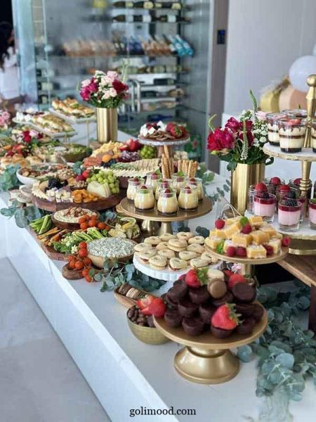  عکس تزیین میز مزه تولد جدید