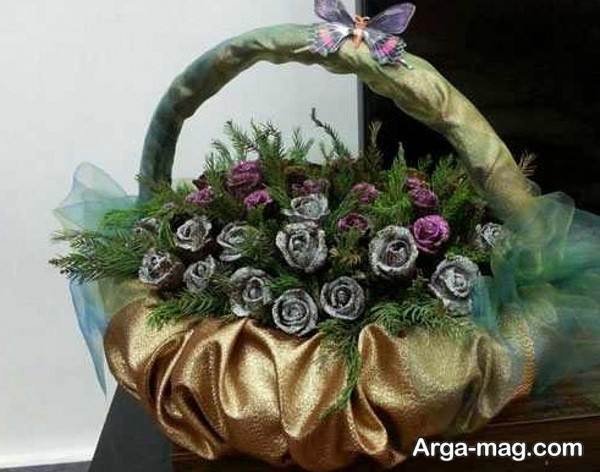  تزیین حنای عروس در سبد
