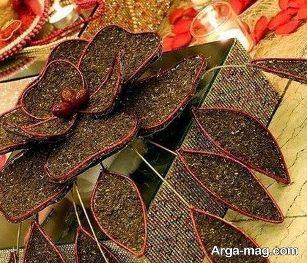  تزیین حنای عروس در سبد