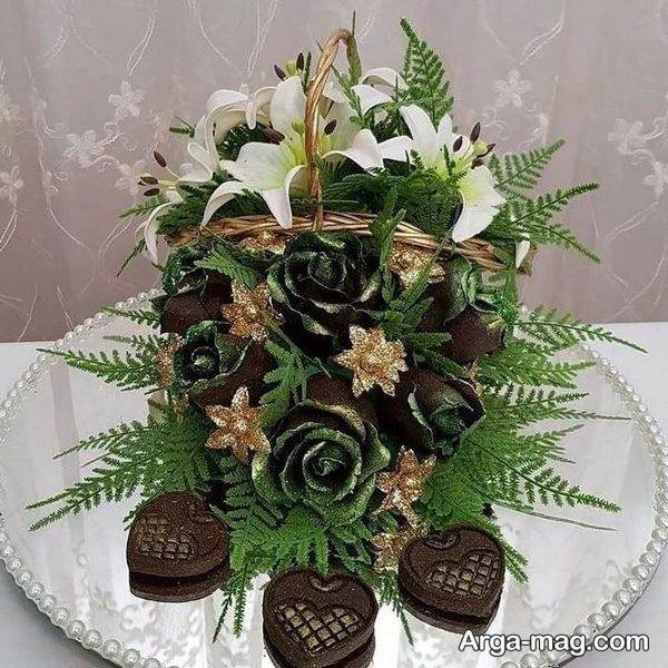  تزیین حنای عروس در سبد