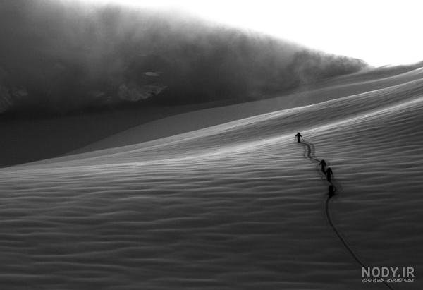  عکس طبیعت مه آلود سیاه سفید