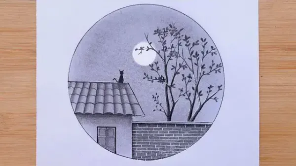  عکس نقاشی منظره طبیعت