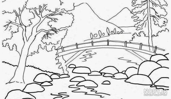  عکس نقاشی منظره آسان