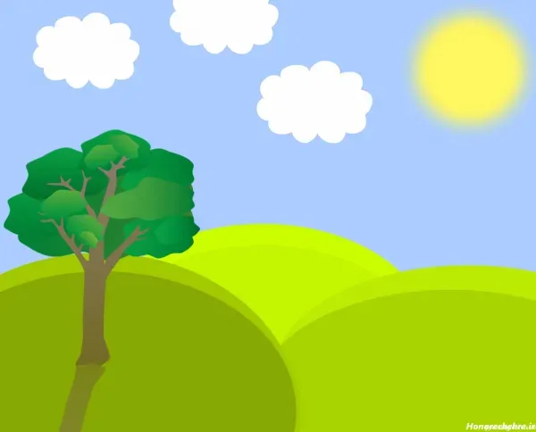  نقاشی طبیعت بهاری