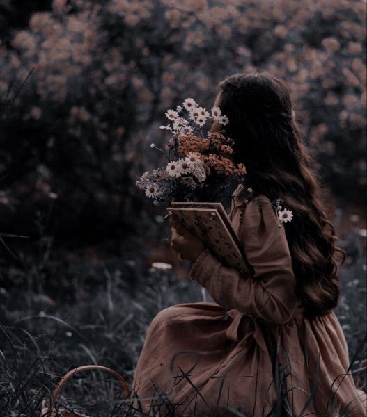  عکس دختر با گل برای پروفایل