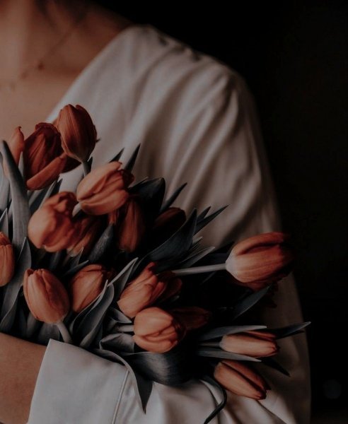  عکس دختر با گل برای پروفایل