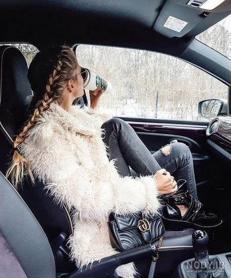 عکس دخترانه لاکچری در ماشین برای پروفایل