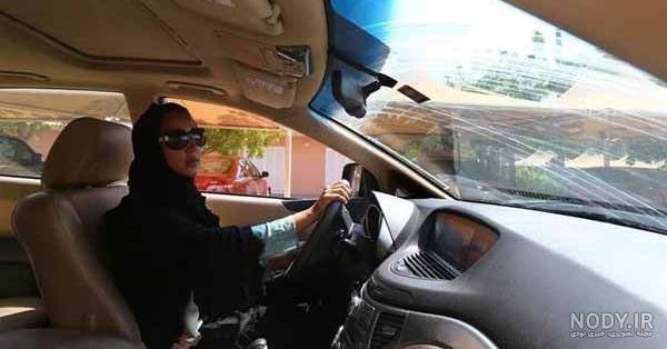  عکس دختر زیبا در حال رانندگی