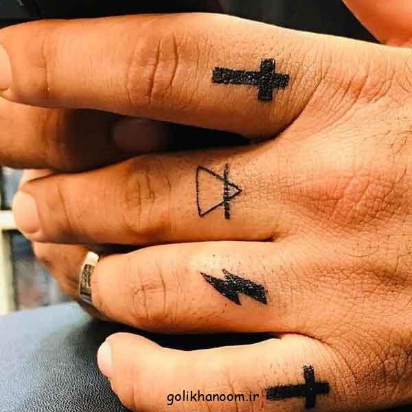  طرح تاتو مردانه روی دست مینیمال