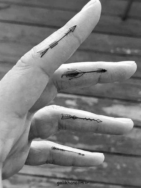  طرح تاتو مردانه روی دست مینیمال