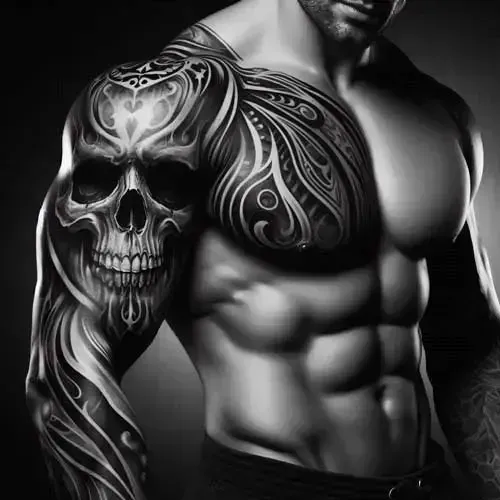  طرح تاتو مردانه روی بازو خفن