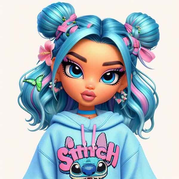  پروفایل دخترانه فانتزی کارتونی