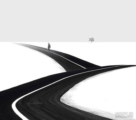  عکس هنری سیاه و سفید مینیمال