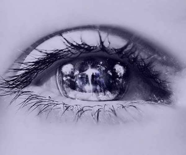  عکس نقاشی چشم اشکی دختر برای پروفایل