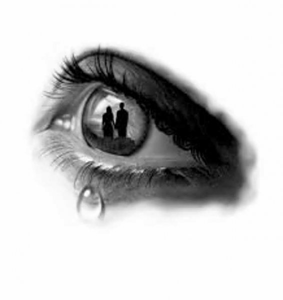  عکس نقاشی چشم اشکی دختر برای پروفایل