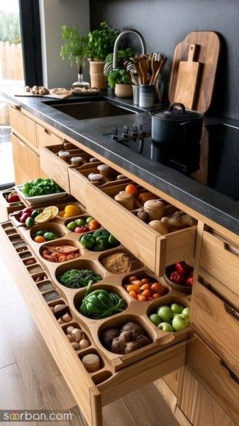  عکس چیدمان کابینت عروس اینستا