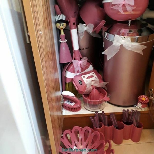  تزیین جهیزیه عروس با روبان