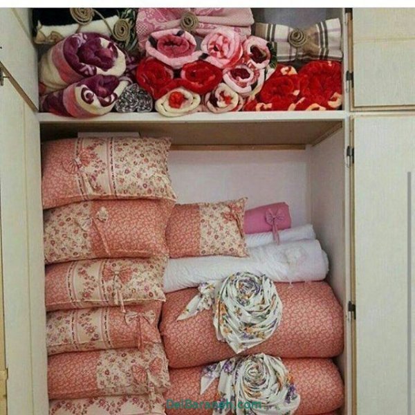  تزیین جهیزیه عروس با روبان