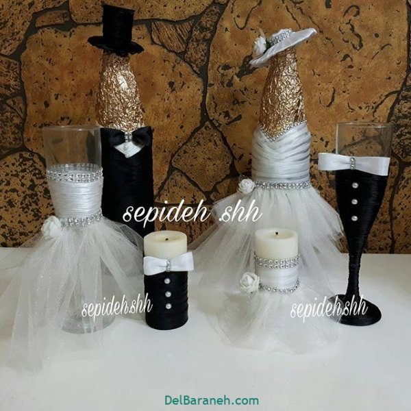  تزیین جهیزیه عروس با روبان