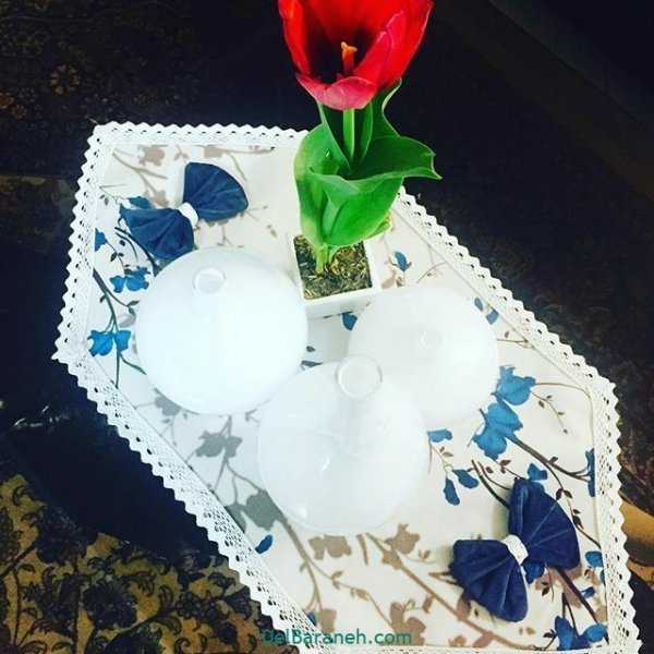  تزیین جهیزیه عروس با روبان