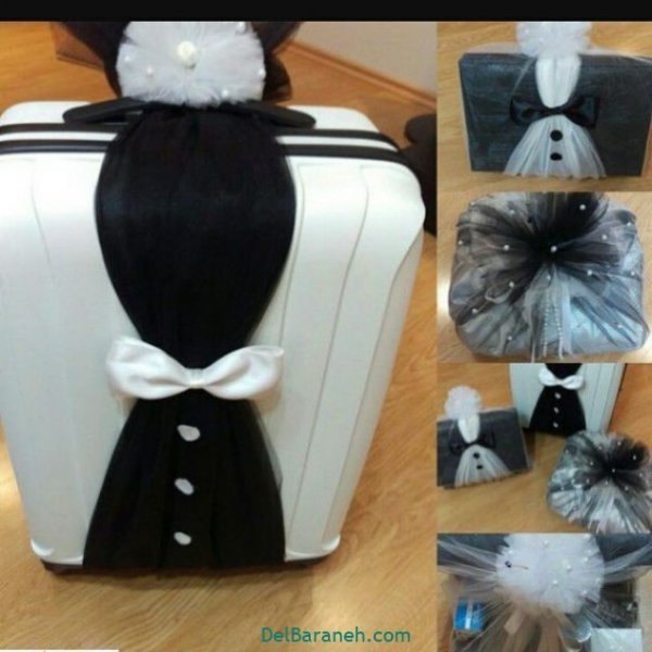  تزیین جهیزیه عروس با روبان