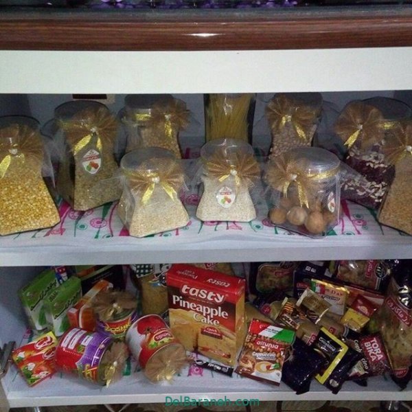  تزیین جهیزیه عروس با روبان