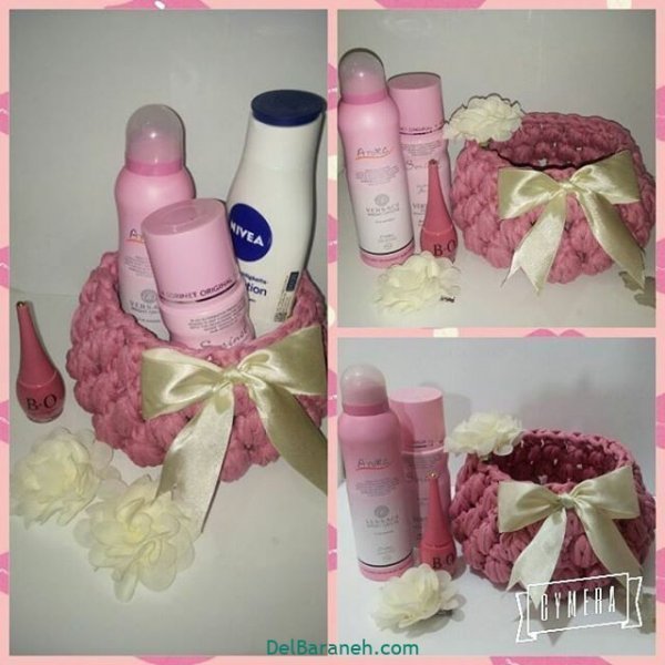  تزیین جهیزیه عروس با روبان