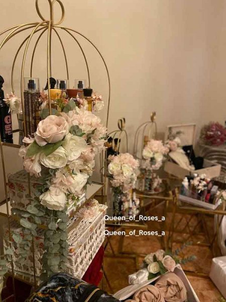  تزیین وسایل عروس با طلق